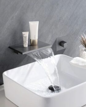 Concealed Waterfall Bathtub Faucet, High Flow