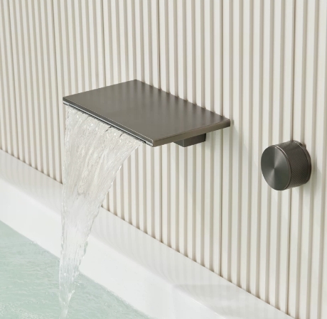 Concealed Waterfall Bathtub Faucet, High Flow - 图片 3
