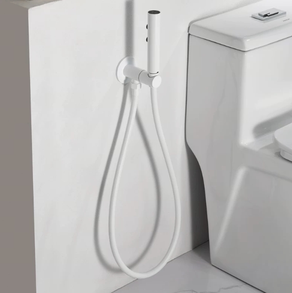 Gun Grey Solid Brass Toilet Bidet Sprayer, High Pressure Boost Nozzle - 图片 4