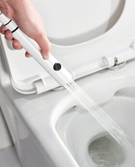 Gun Grey Solid Brass Toilet Bidet Sprayer, High Pressure Boost Nozzle